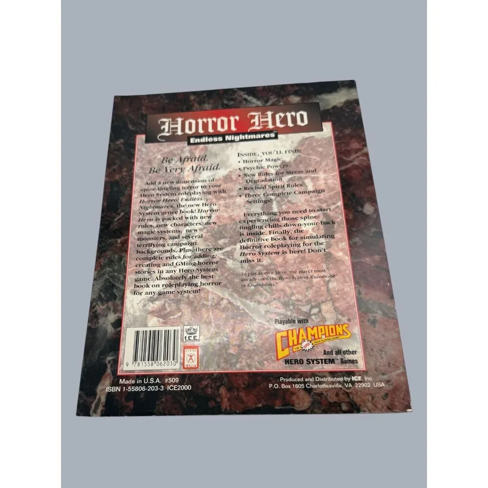 Iron Crown Enterprises horror hero